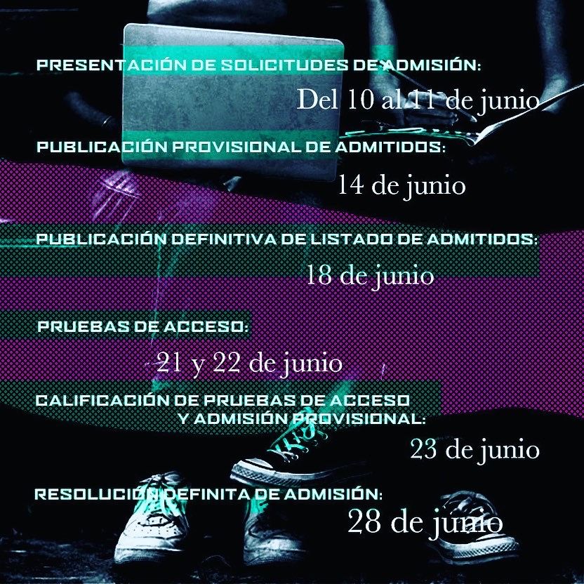 Fechas admisión ciclos